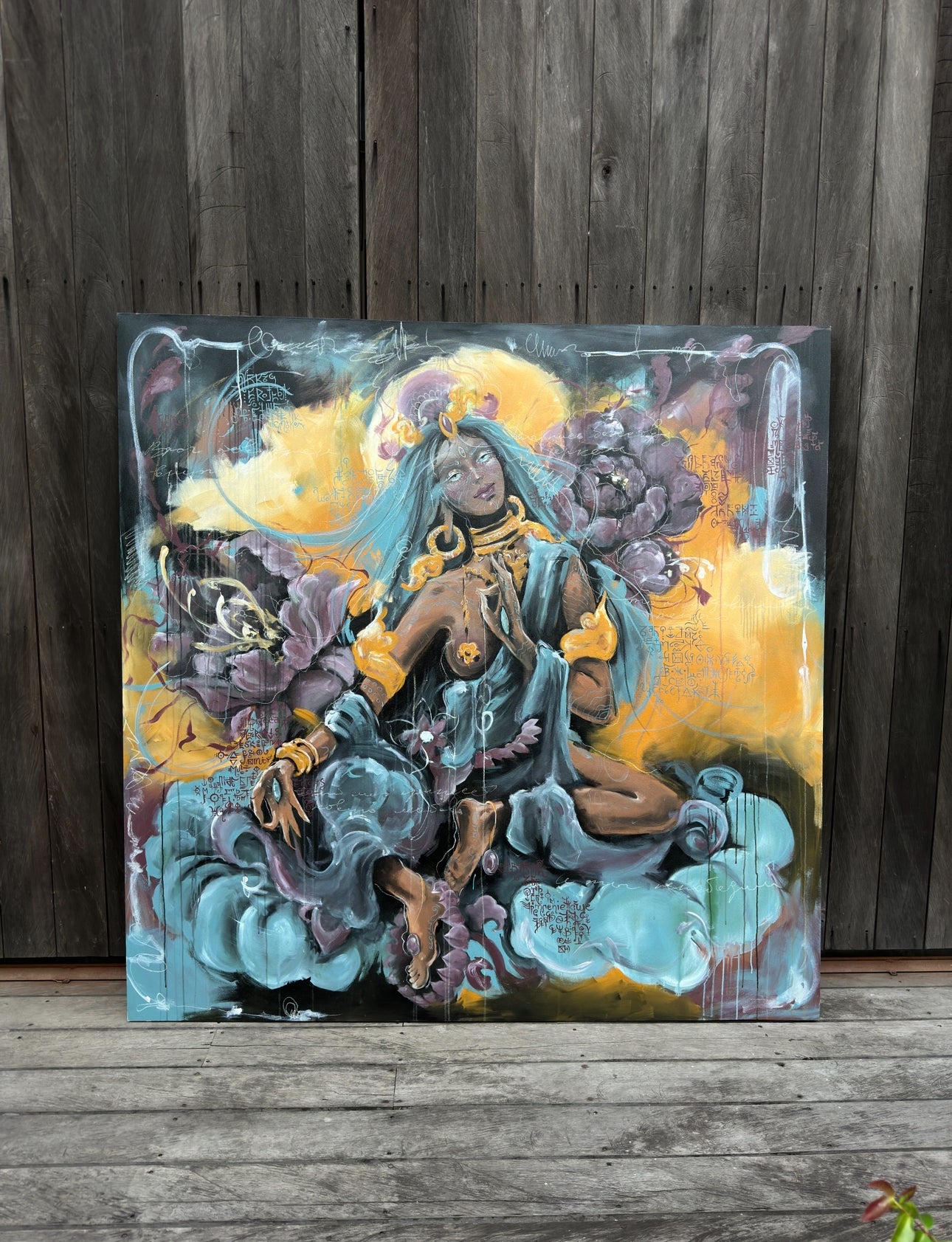 "Blue Tara" Original Canvas
