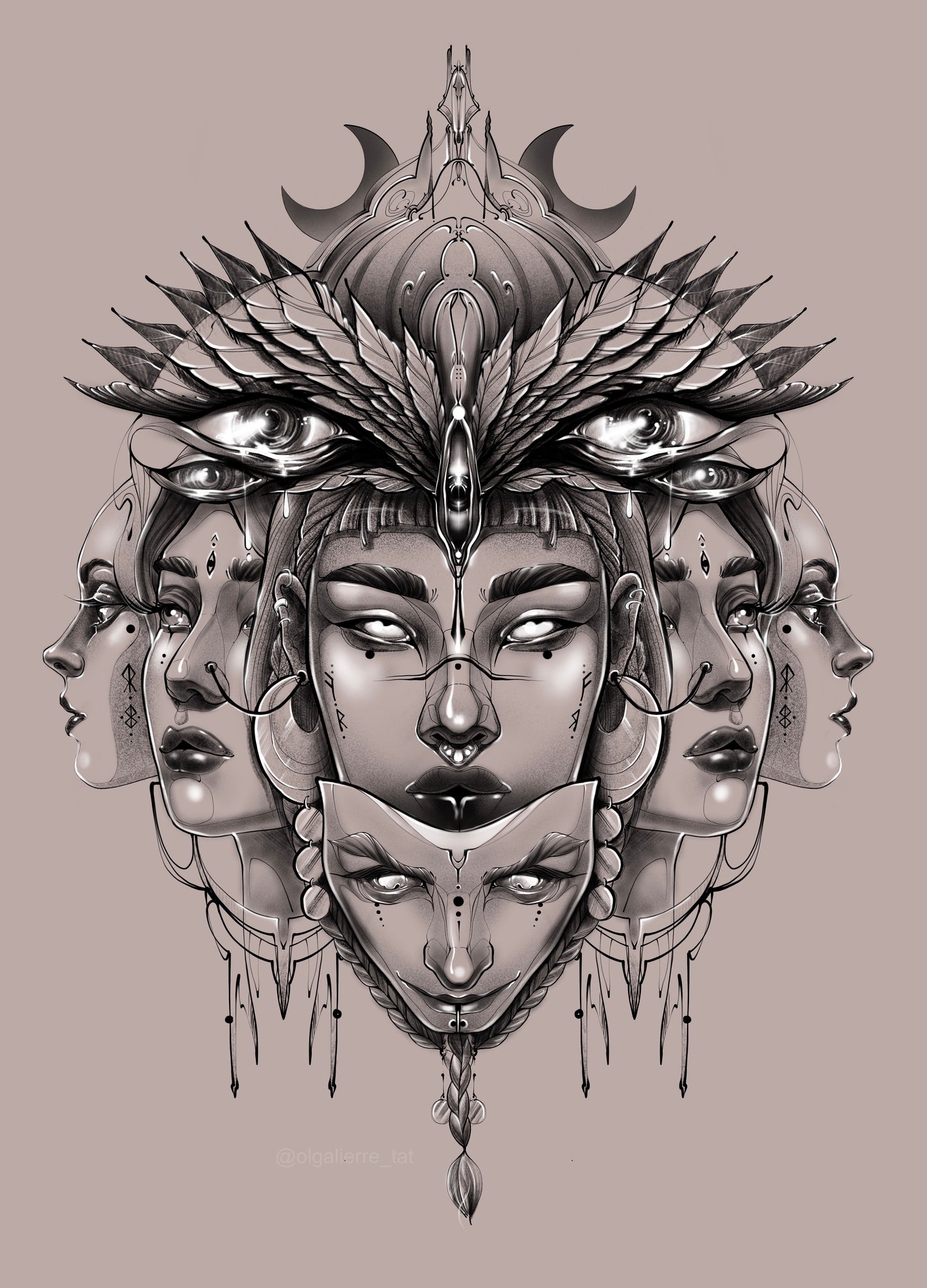 "Shaman's face" Print