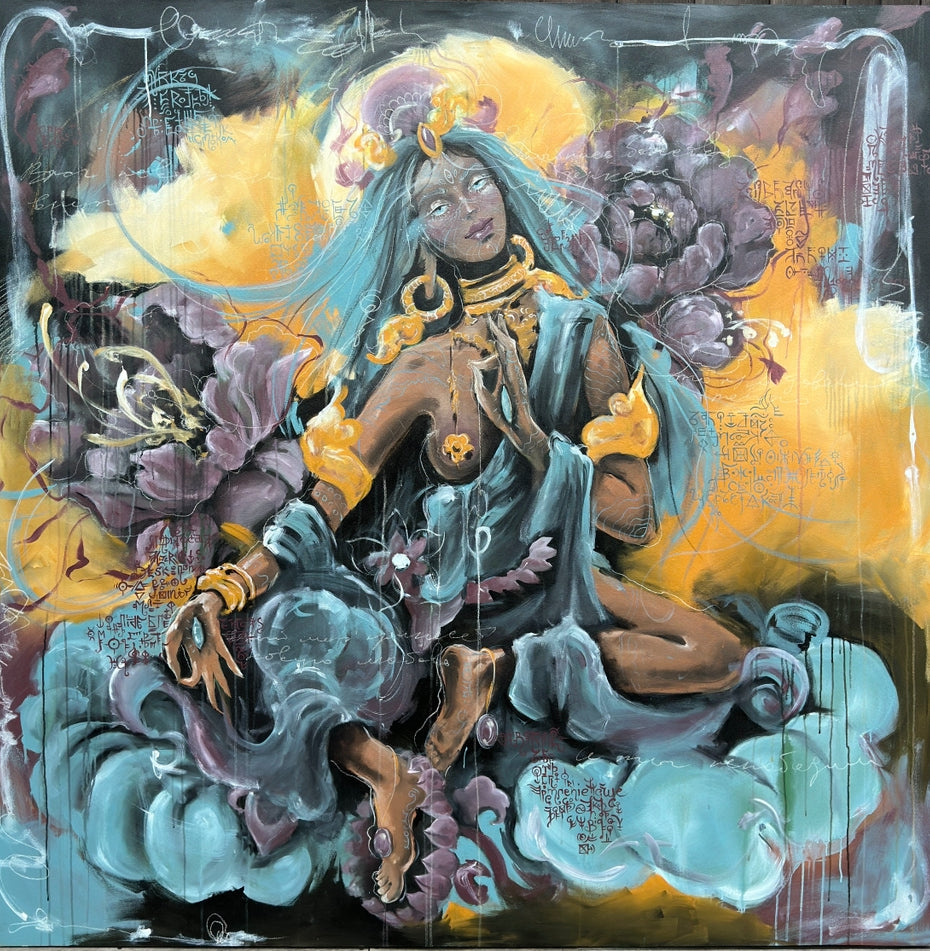 "Blue Tara" Original Canvas