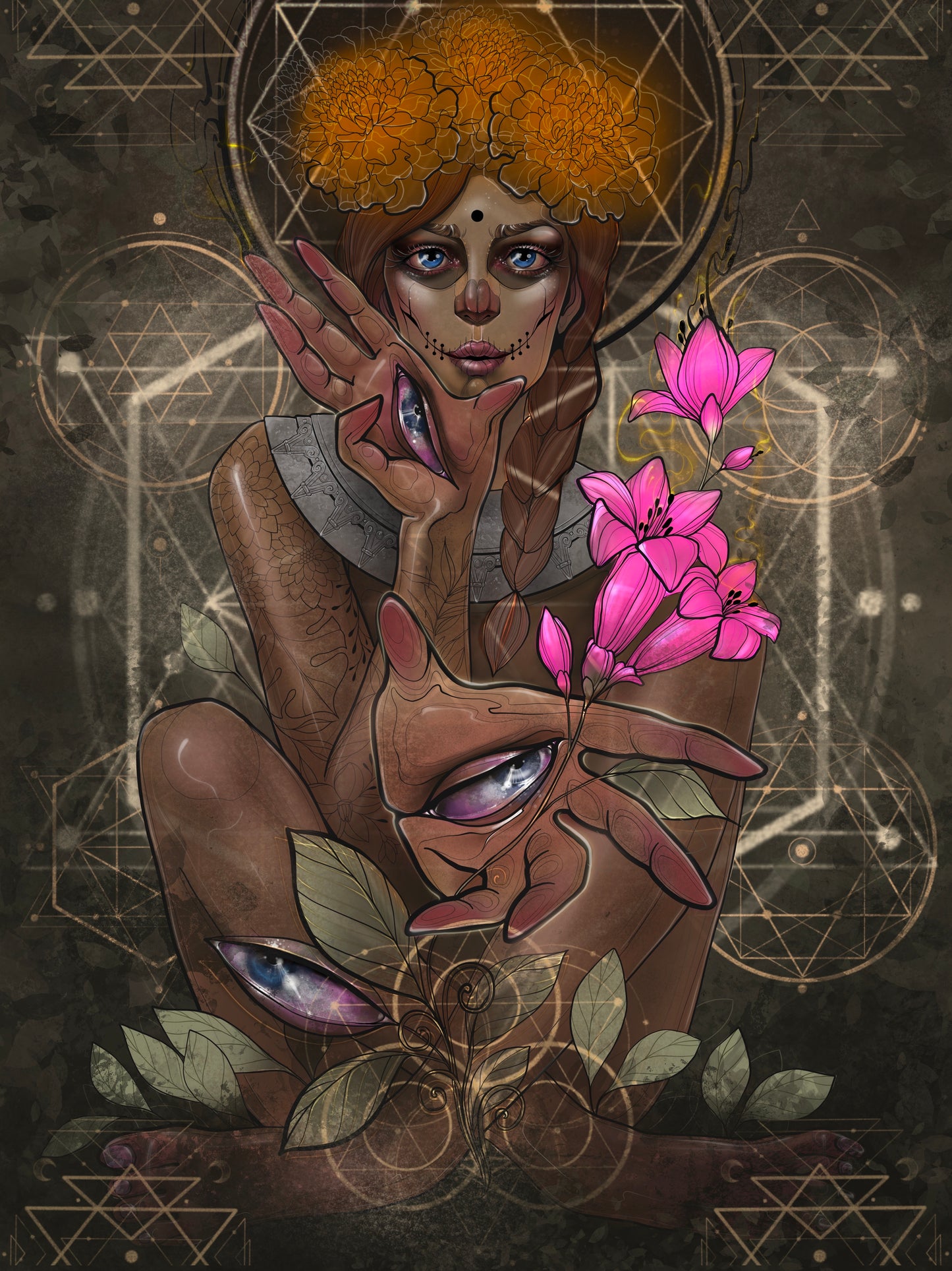 "Marigold Muse" Print