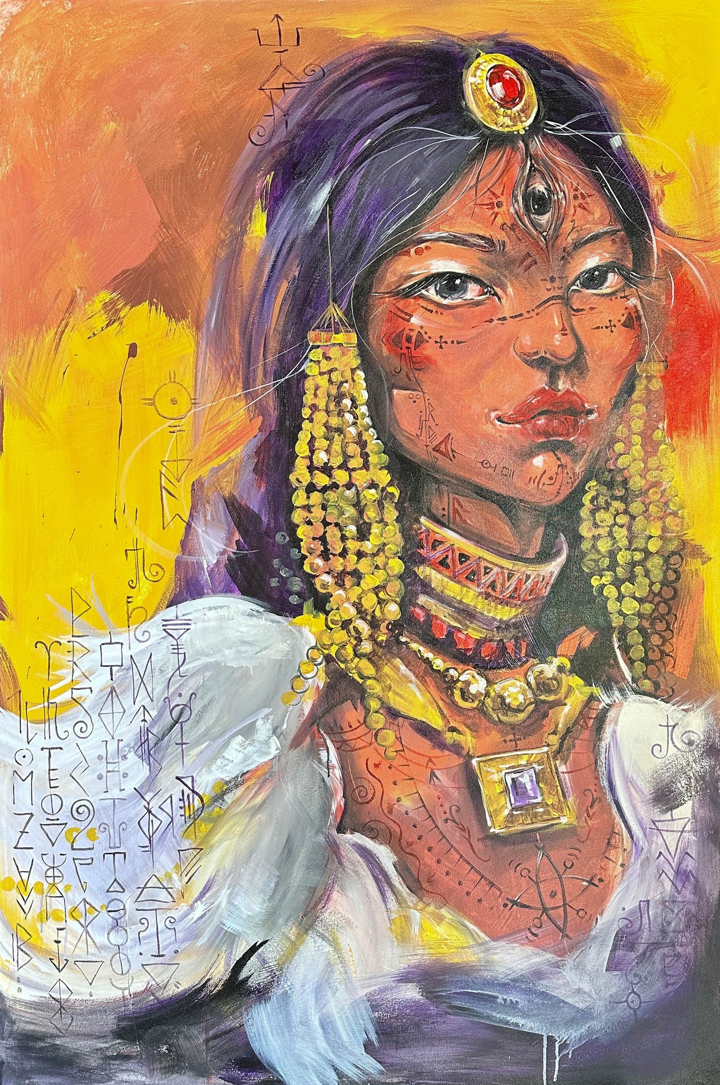 "Shaman Girl" Original Canvas